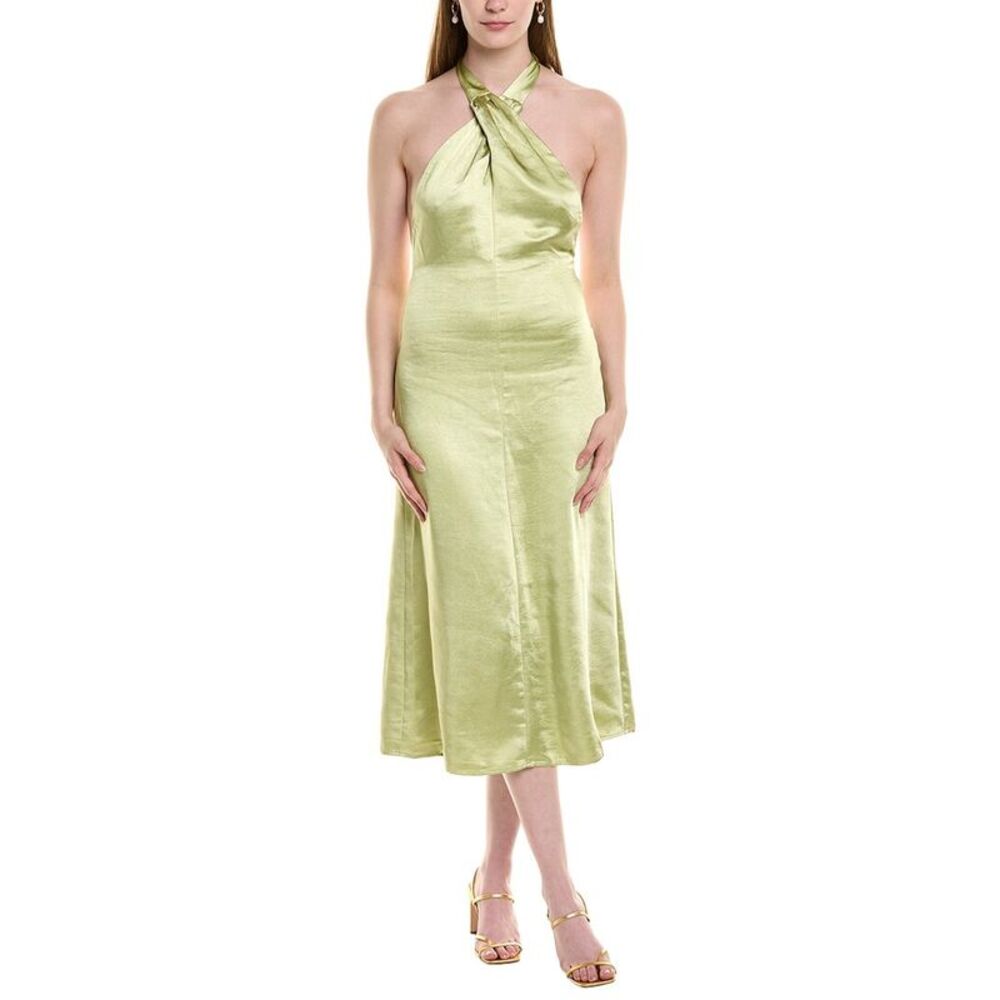 Jl Luxe Womens  Halter Midi Dress, Green